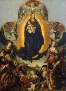 Jan provoost The Coronation of the Virgin painting